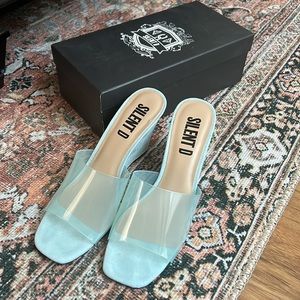 Baby Blue Silent D Katia PVC Heels